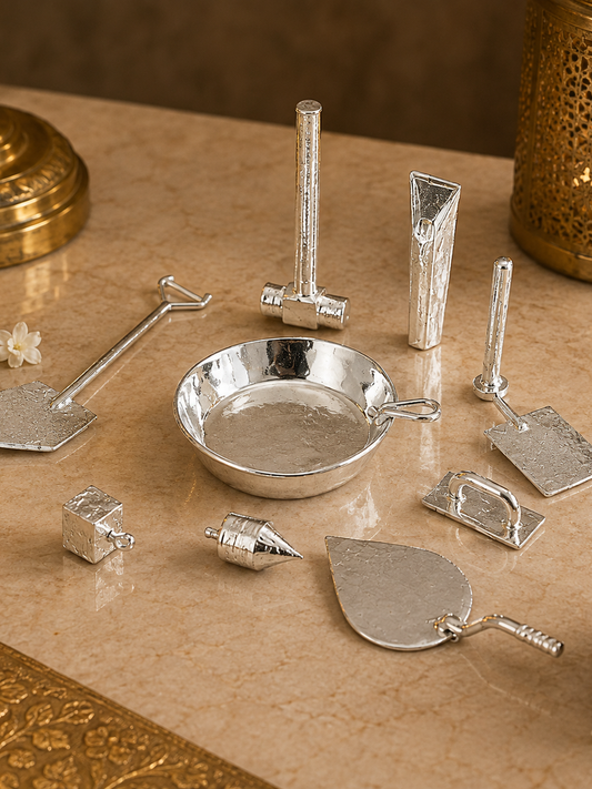 Silver Miniature Tools Set - sterling silver | Harsh Jewellers