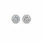 Silver Spiral CZ Stud Earrings - sterling silver | Harsh Jewellers