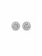 Silver Spiral CZ Stud Earrings - sterling silver | Harsh Jewellers