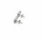 Silver Spiral CZ Stud Earrings - sterling silver | Harsh Jewellers