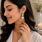 Silver Triple-Circle Drop Earrings - sterling silver | Harsh Jewellers
