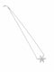 Snowflake Crystal Chain Pendant - 925 Sterling Silver | Harsh Jewellers