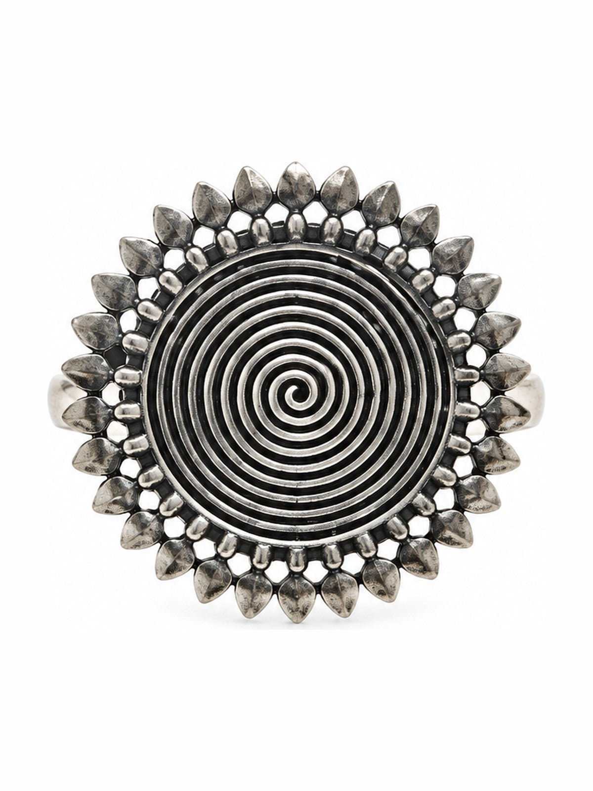 Spiral Sun Ring - 925 Sterling Silver | Harsh Jewellers