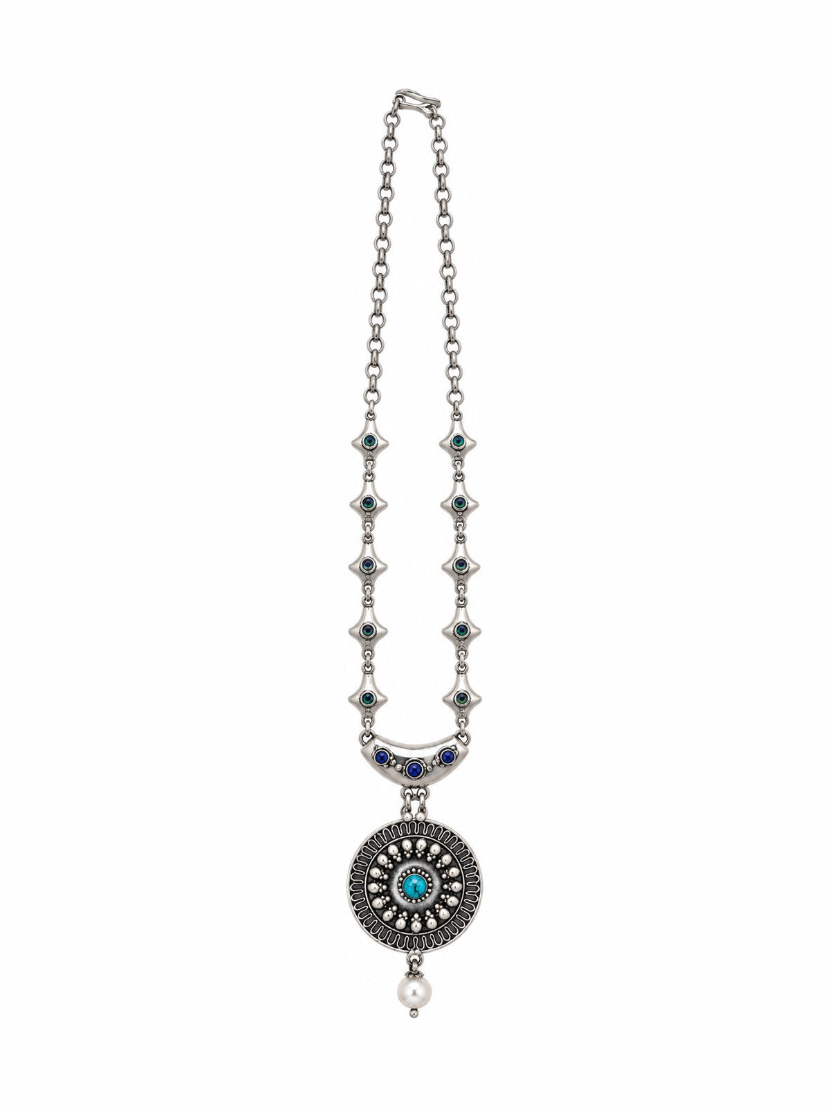 Starlink Turquoise Necklace - 925 Sterling Silver | Harsh Jewellers