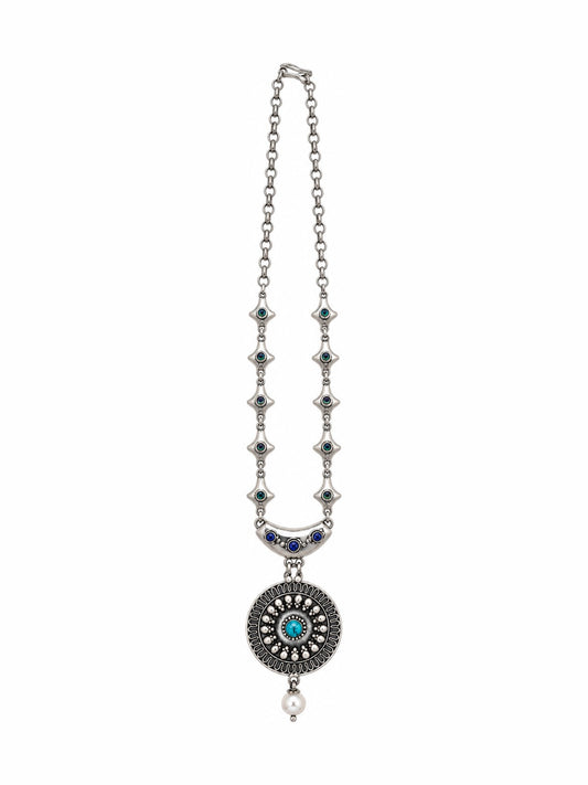 Starlink Turquoise Necklace - 925 Sterling Silver | Harsh Jewellers