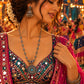 Model wearing Starlink Turquoise Necklace in 925 sterling silver | Harsh Jewellers