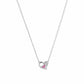Sweetheart Double Heart Silver Chain Pendant - 925 Sterling Silver | Harsh Jewellers