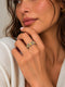 Two-Tone Beaded Ring - One Size | Harsh Jewellers