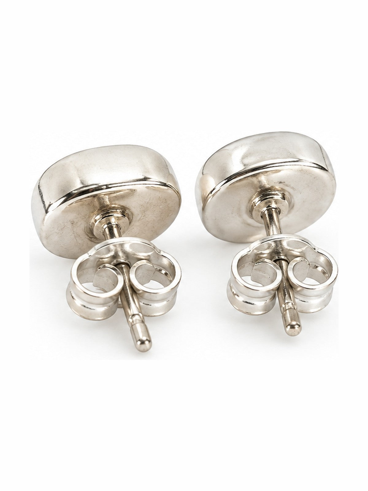 Verdant Oval Studs - 925 Sterling Silver | Harsh Jewellers