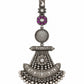 Violet Fan Pendant - 925 Sterling Silver | Harsh Jewellers
