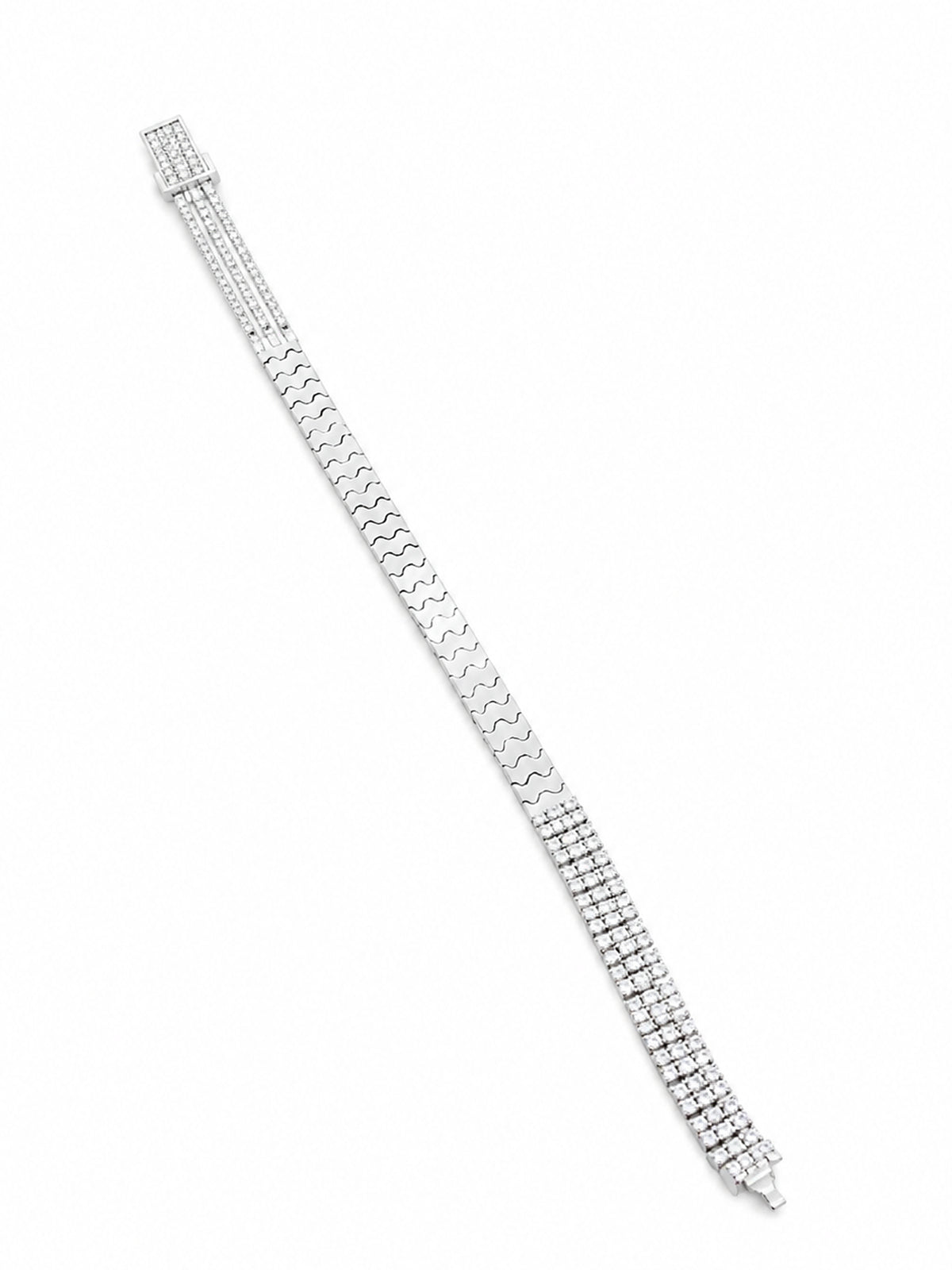 Wave Link Bracelet - 925 Sterling Silver | Harsh Jewellers