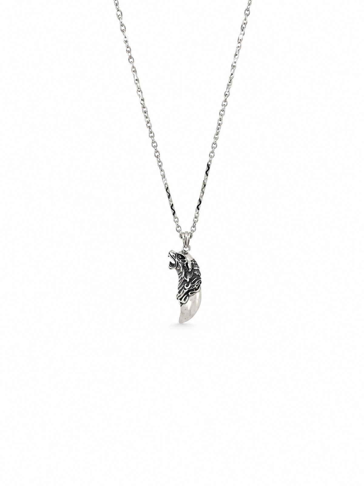 Wolf Fang Pendant - 925 Sterling Silver | Harsh Jewellers