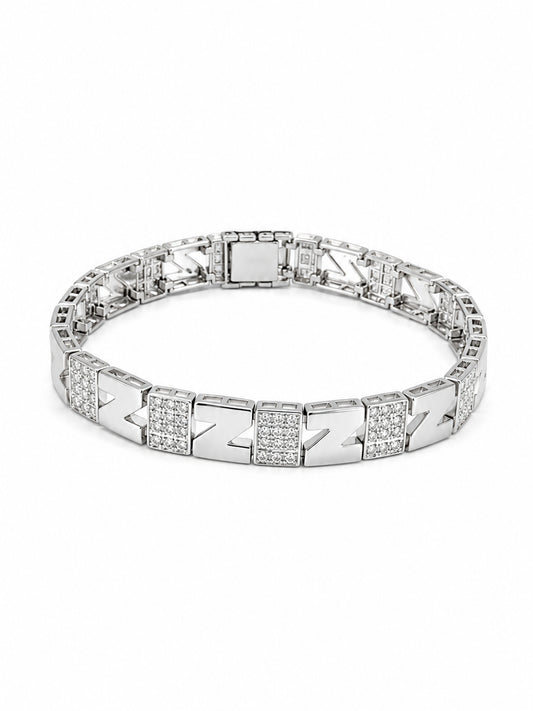 Z-Link Bracelet - 925 Sterling Silver | Harsh Jewellers