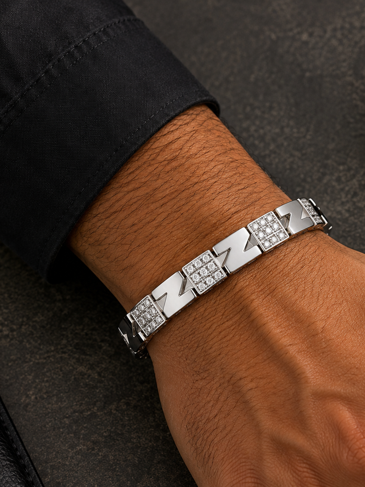 Z-Link Bracelet - 925 Sterling Silver | Harsh Jewellers